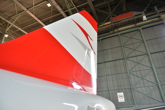 Symbolbild Sujetbild AUa Austrian Airlines Technik Seitenleitwerk Foto Huber Austrian Wings Crew Symbolbild Sujetbild AUa Austrian Airlines Technik Seitenleitwerk Foto Huber Austrian Wings Crew