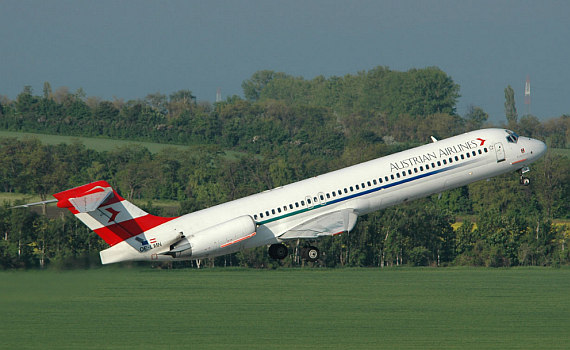 AUA AustrianAirlines OE-LMN MD-87 Foto AUA AUA AustrianAirlines OE-LMN MD-87 Foto AUA