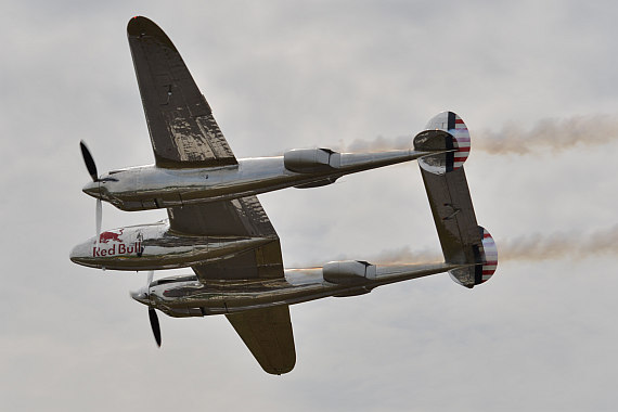 Flugplatzfest STockerau 2015 Foto Huber Austrian Wings Media Crew Flying Bulls P-38 Lightning