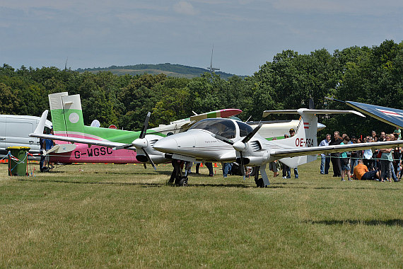 Flugplatzfest Stockerau 2015 28062015 Foto Huber Austrian Wings Media Crew OE-FSA Diamond DA-42 Twin Star