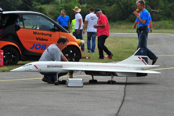 Fugplatzfest Stockerau 2015 Foto Huber Austrian Wings Media Crew Concorde Modell