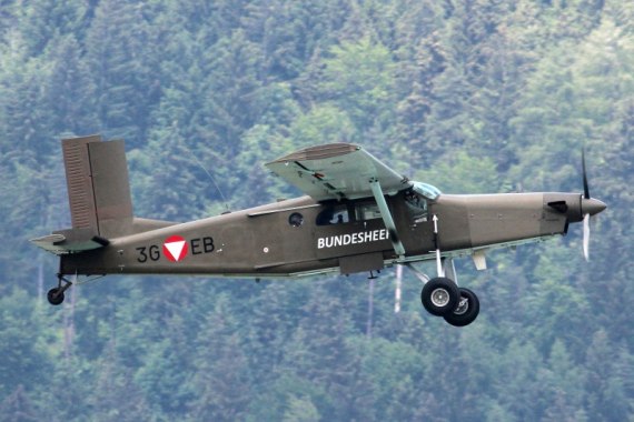 LOWI 11.06.15 Bundesheer Pilatus PC6 3E-GB 01 Bilderbergertreffen 2015 Foto Christian Schöpf