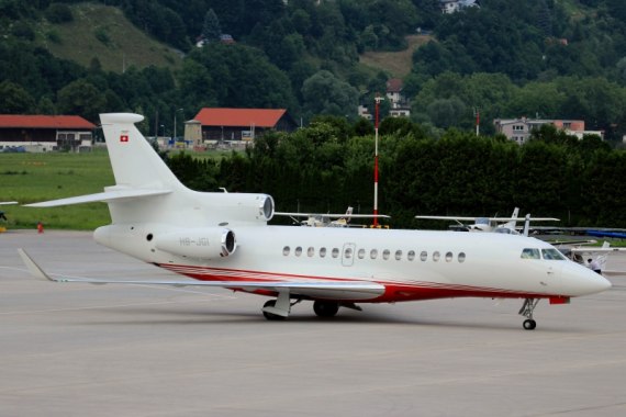 LOWI 11.06.15 HB-JGI Rabbit Air AG Falcon 7X Bilderbergertreffen 2015 Foto Christian Schöpf