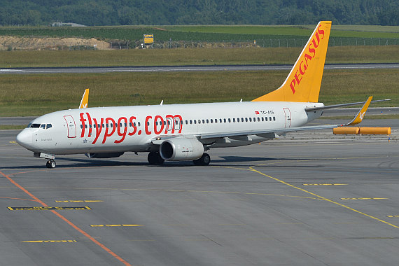 Boeing 737-800 der Pegasus auf dem Flughafen Wien, Symbolbild - Foto: Austrian Wings Media Crew