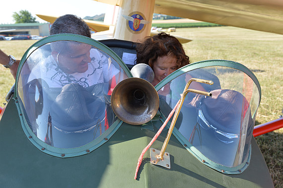 Spitzerberg 2015 Foto Huber Austrian Wings Closeup Cockpit historisches Segelflugzeug