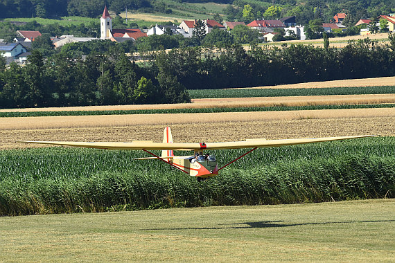 Spitzerberg 2015 historisches Segelflugzeug Andi Baumann Foto Huber Austrian Wings_1