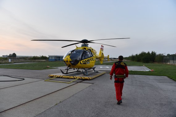 Start zum letzten Einsatz des Tages. Start zum letzten Einsatz des Tages.