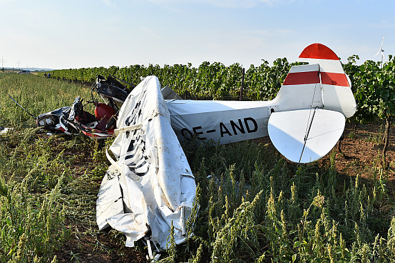 Starfighter Absturz Crash Weiden am See Piper PA-18 Super Cub OE-AND Huber Austrian Wings Media Crew_1