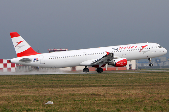 myAustrian Airlines AUA Austrian OE-LBC Airbus A321 - Foto: Austrian Wings Media Crew