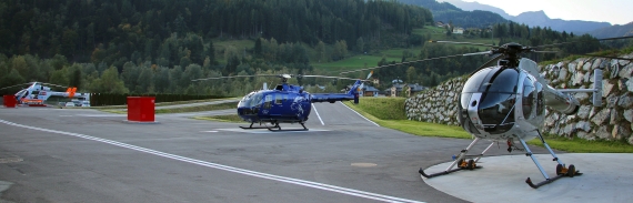 Heliport St.Johann das Vorfeld