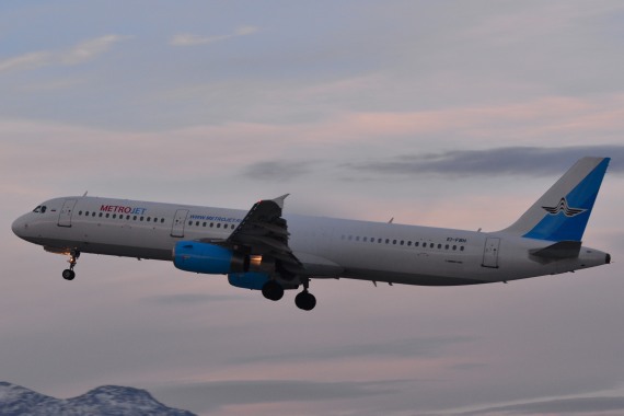 Metrojet Airbus A321 EI-FBH Foto Huber Austrian Wings Media Crew