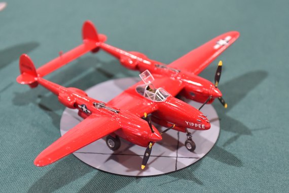 Modellbaumesse 2015 Foto Huber Austrian Wings Media Crew IPMS Austria Rote P-38 Lightning