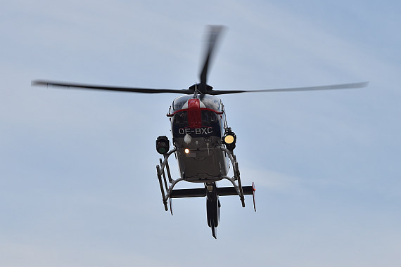 Vösendorfer Sicherheitstag 2015 Foto Huber Austrian Wings Media Crew flugpolizei EC135 OE-BXC Anflug_2