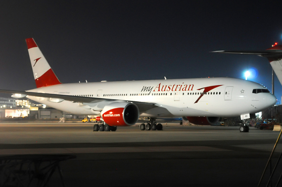 myAustrian Boeing 777 OE-LPD Foto Austrian Wings Media Crew