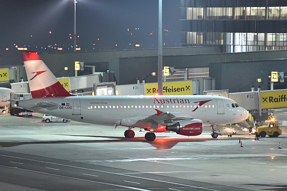 AUA Austrian Airlines Airbus A319 OE-LDG erster Flieger ohne myAustrian Foto Austrian Wings Media Crew_001