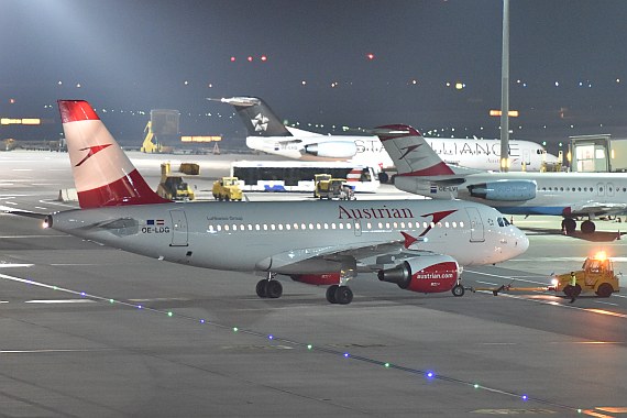 AUA Austrian Airlines Airbus A319 OE-LDG erster Flieger ohne myAustrian Foto Austrian Wings Media Crew_002