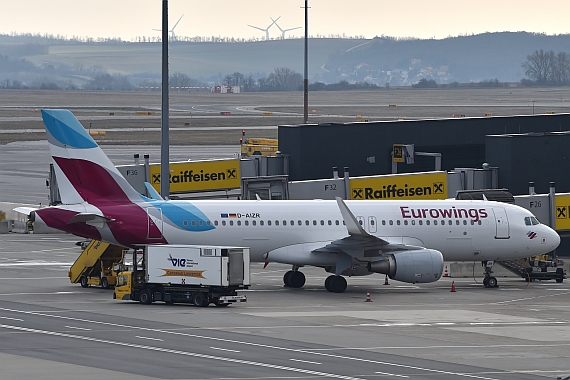 A320 der Eurowings in Wien, Symbolbild