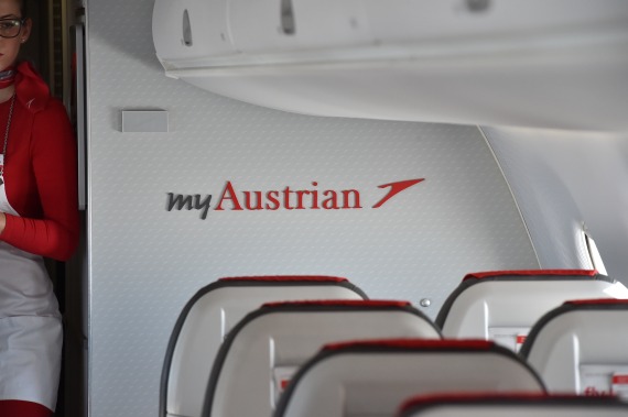 MyAustrian AUA Austrian Airlines Symbolbild Sujetbild Foto Huber Austrian Wings Media Crew