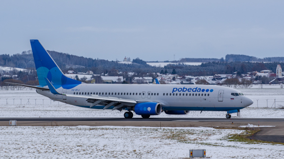 Boeing 737-800 Pobeda Erstflug Memmingen 030302016 Foto Tobias Baumert_001