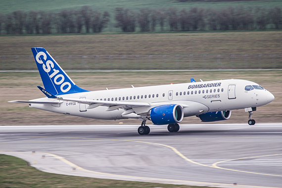 CS100 ERstlandung Wien Bombardier CSeries Start Thomas Ranner