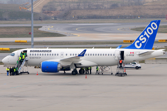 Bombardier CSeries Flughafen Wien Boarding - Foto Austrian Wings Media Crew