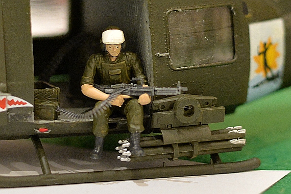 Closeup eines Doorgunners einer UH-1 Huey Closeup eines Doorgunners einer UH-1 Huey