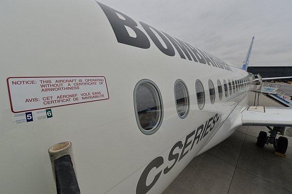 Erstlandung Bombardier CSeries CS100 Flughafen Wien 11032016 C-FFCO Foto Huber Austrian Wings Media Crew_011