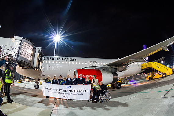 SAS Scandinavian Airlines Erstlandung 24032016 Foto thomas Ranner_002