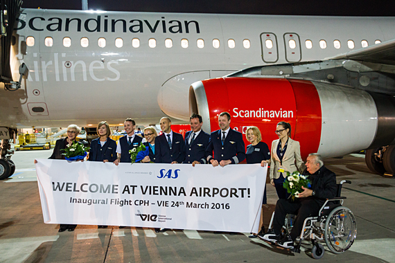 SAS Scandinavian Airlines Erstlandung 24032016 Foto thomas Ranner_006