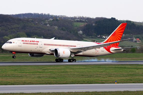 Air India Erstlandung Auf Dem Flughafen Wien Austrian Wings