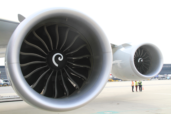 Cargolux Boeing 747-8F LX-VCM Triebwerke - Foto: Aigner / Austrian Wings Media Crew