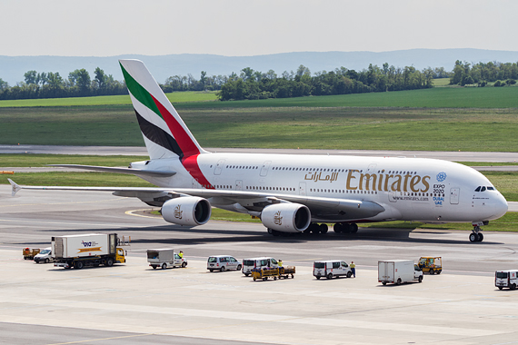 A6-EDV Emirates Airbus A380 Flughafen Wien 20052016_Thomas Ranner