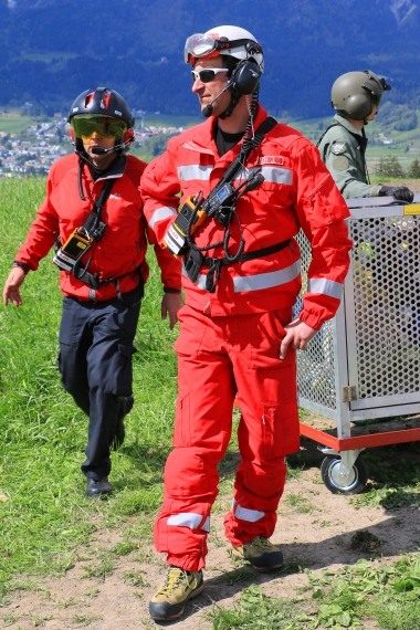 Flughelfer der Feuerwehr  Foto Christian Schöpf