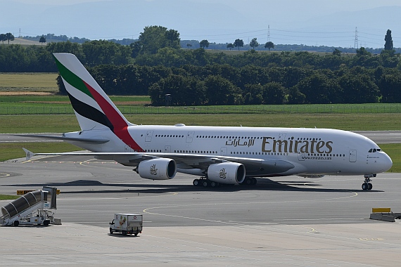 DSC_0177 Emirates Airbus A380 Flughafen Wien 21062016 Foto Huber Austrian Wings Media Crew