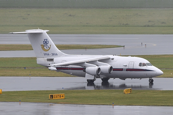 DSC_0329 ZE700 RAF Royal Air Force Queens Flight BAe-146 Foto Huber Austrian Wings Media Crew