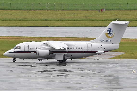 DSC_0501 ZE700 RAF Royal Air Force Queens Flight BAe-146 Foto Huber Austrian Wings Media Crew