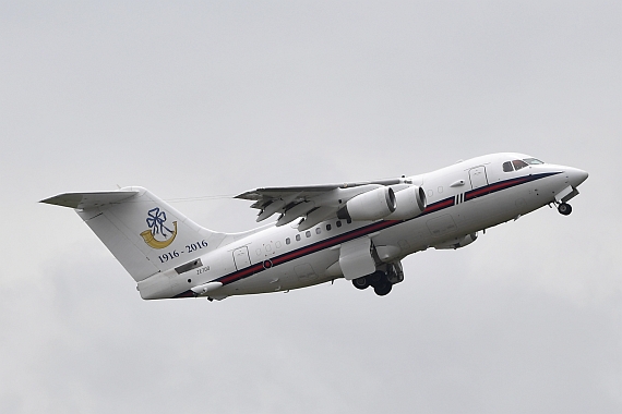 DSC_0620 ZE700 RAF Royal Air Force Queens Flight BAe-146 Foto Huber Austrian Wings Media Crew