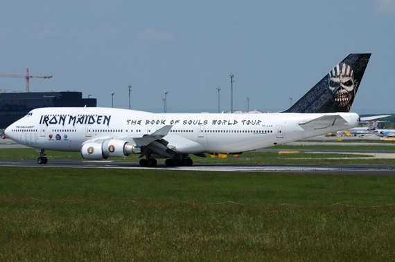 Ed Force One Iron Maiden Boeing 747-400 - TF-AAK Start  - Foto Austrian Wings Media Crew