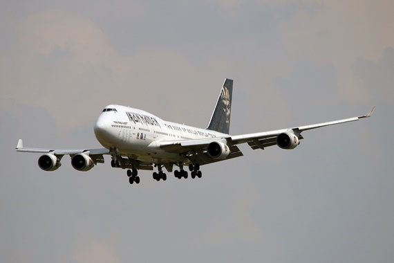 Iron Maiden Boeing 747-400 Ed Force One TF-AAK Wien 04062016 Foto Robert Mühl