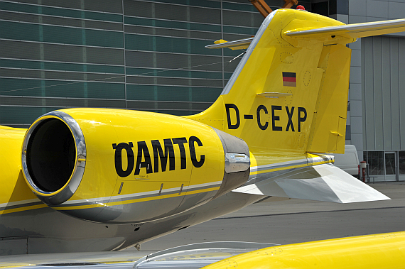 ÖAMTC Air Alliance LearJet 35 Triebwerk Heck Ambulanzjet Ambulanzflugzeug D-CEXP - Foto: A. May / Austrian Wings Media Crew ÖAMTC Air Alliance LearJet 35 Triebwerk Heck Ambulanzjet Ambulanzflugzeug D-CEXP - Foto: A. May / Austrian Wings Media Crew