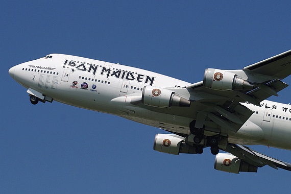 TF-AAK Iron Maiden Ed Force One Boeing 747-400 Abflug Wien 06062016 Foto Martin Oswald_001