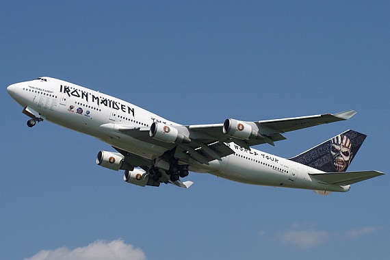 TF-AAK Iron Maiden Ed Force One Boeing 747-400 Abflug Wien 06062016 Foto Martin Oswald_003