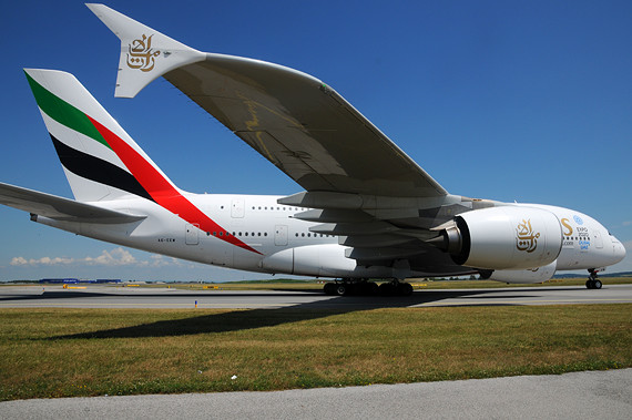 Emirates Airbus A380 -Erster Linienflug Wien - Foto Austrian Wings Media Crew