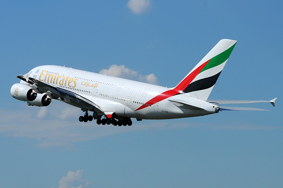 Emirates Airbus A380 - Start - Foto Austrian Wings Media Crew