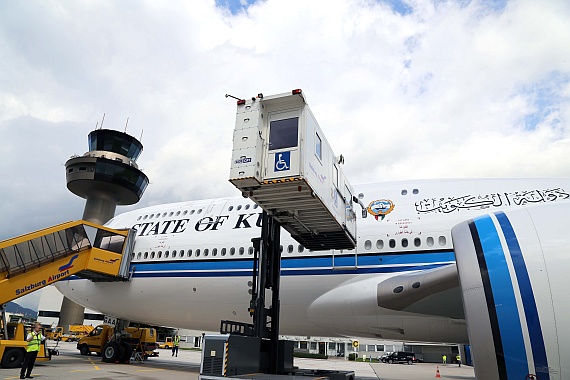 9K-GAA Erstlandung Boeing 747-8 Kuwait Flughafen Salzburg Juli 2016 Foto SZG 9K-GAA Erstlandung Boeing 747-8 Kuwait Flughafen Salzburg Juli 2016 Foto SZG