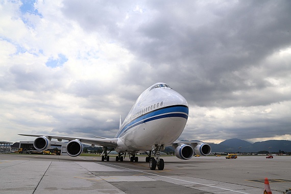 9K-GAA Erstlandung Boeing 747-8 Kuwait Flughafen Salzburg Juli 2016 Foto SZG_001