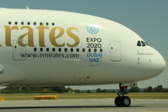 Airbus A380 Emirates Aufnahme Linienverkehr 01072016 Fot Kevin Schrenk