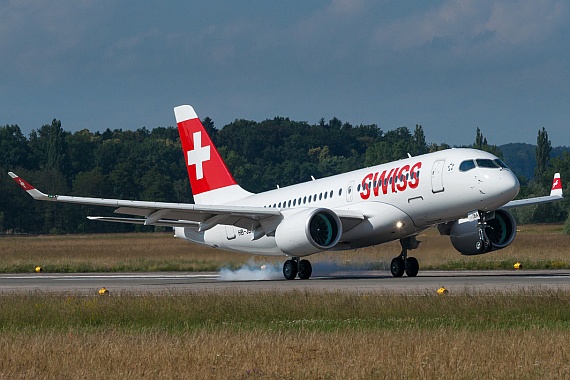 SWISS Erstlandung Bombardier CSeries HB-JBA Zürich 01072016 Foto SWISS_002