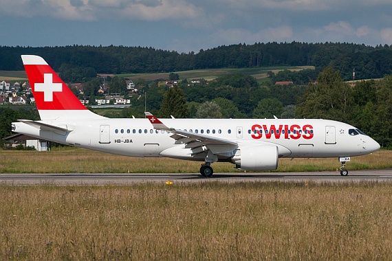 SWISS Erstlandung Bombardier CSeries HB-JBA Zürich 01072016 Foto SWISS_003