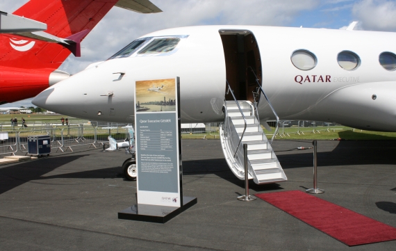 Qatar Executive Gulfstream G650 Foto Nicolas Eschenbach Farnborough Airshow 2016 Foto Nicolas Eschenbach / Austrian WIngs Media Crew